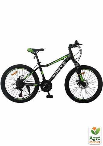 Велосипед FORTE WARRIOR розмір рами 13" розмір коліс 24" чорно-зелений (117801)