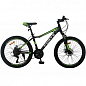 Велосипед FORTE WARRIOR розмір рами 13" розмір коліс 24" чорно-зелений (117801)