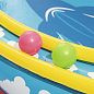 Надувний ігровий центр «Вулкан» з гіркою та кульками 265х265х104 см ТМ «Bestway» (53069) цена