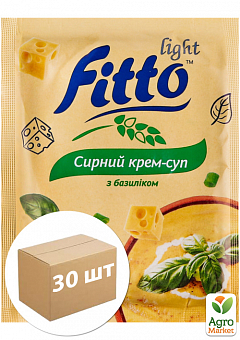 Крем-суп сирний з базиліком ТМ "Fitto light" саше 40г упаковка 30 шт9