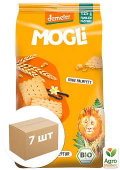 Печенье сливочное Organic TM "Mogli" 125 г упаковка 7 шт2