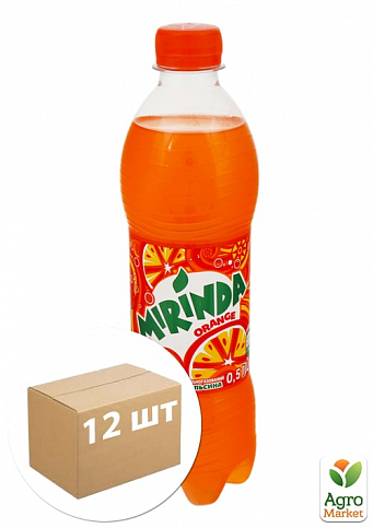 Газированный напиток Orange ТМ "Mirinda" 0.5л упаковка 12шт