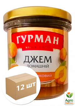 Джем персиковый ТМ "Гурман" 350г упаковка 12шт2