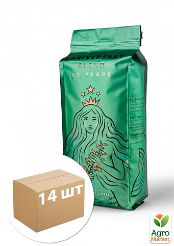 Кофе Anniversary (зеленый) зерно ТМ "Starbucks" 250г упаковка 14шт