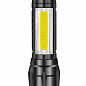 Фонарик аккумуляторный XPE + COB Light USB зарядка 