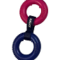 Джойсер іграшка для цуценят Два кільця синьо-рожеві 14 см (6001581)