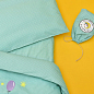 Комплект постельного белья "Горошек" для младенцев ТM PAPAELLA горошек ментол 8-33347*001 купить