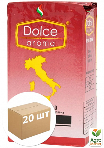 Кофе молотый (красный) Macinato classic ТМ "Dolce Aroma" 250г упаковка 20шт