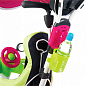 Детский металлический велосипед "Беби Драйвер" с козырьком и багажником, розово-зеленый, 10 мес. Smoby Toys цена