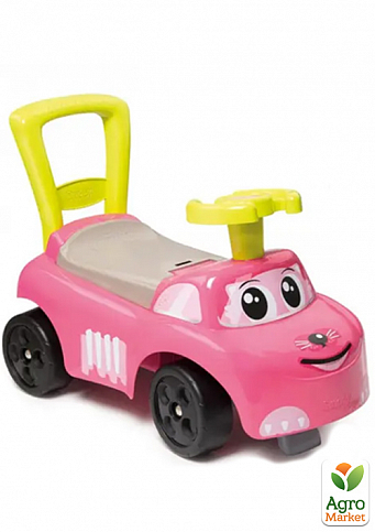 Машина для катання «Рожевий котик», розмір 54x27x40 см, 10міс. + Smoby Toys