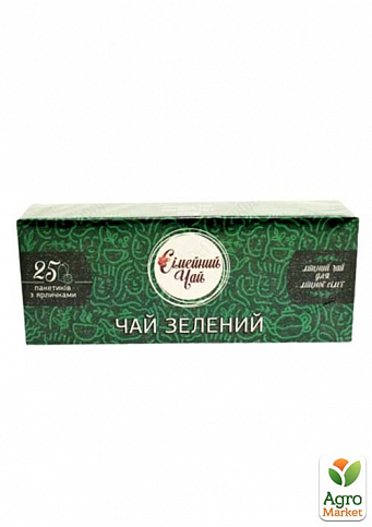 Чай зеленый (пачка) ТМ "Семейный чай" 25 пакетиков по 2г упаковка 30шт - фото 2