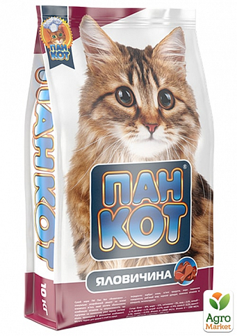 Корм для котов ПанКот Говядина 10 кг