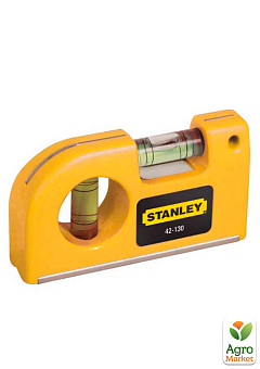 Рівень Pocket Level кишеньковий, пластиковий довжиною 87 мм з двома капсулами та магнітами STANLEY 0-42-130 (0-42-130)1