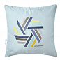 Декоративна подушка Rain з вишивкою ТМ IDEIA 50х50 см м'ята/Simplicity