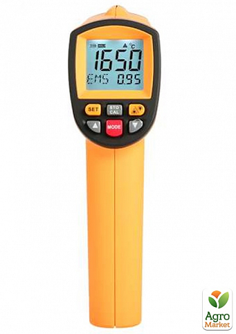 Бесконтактный инфракрасный термометр (пирометр)  200-1650°C, 50:1, EMS=0,1-1  BENETECH GM1650 - фото 4