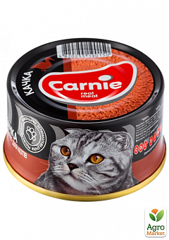Паштет м'ясний для котів (з качкою) ТМ "Carnie" 95г1