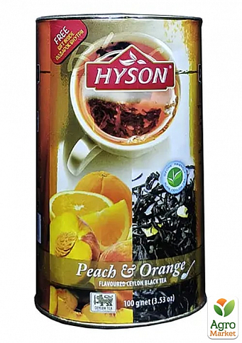 Чай чорний (Персик/апельсин) ТМ "Хайсон" 100г упаковка 24шт - фото 2