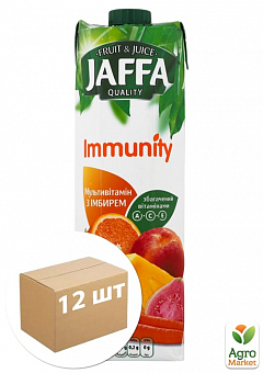 Мультивітамінний нектар з імбиром ТМ "Jaffa" Immunity tpa 0,95 л упаковка 12 шт2