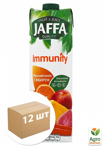 Мультивитаминный нектар с имбирём ТМ "Jaffa" Immunity  tpa 0,95 л упаковка 12 шт