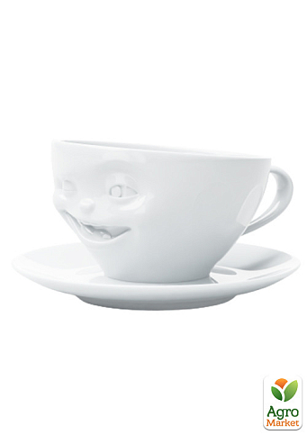 Чашка с блюдцем для кофе Tassen "Подмигивающий", (200 мл), фарфор (TASS14801/TA) - фото 2
