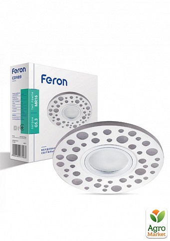 Встраиваемый светильник Feron CD989 с RGB подсветкой (40027)