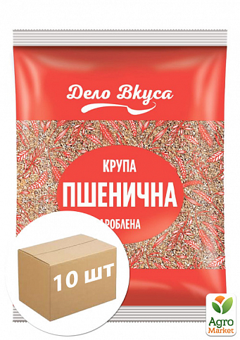 Крупа пшеничная"Діло Вкуса" 900г упаковка 10шт