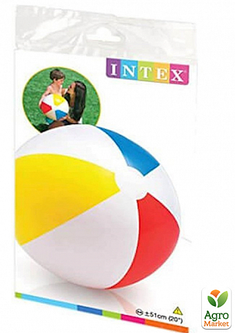 М'яч  смужки, 51см, в кульці, 15,5-25-1см (59020) - фото 2