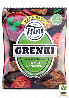 Гренки ржаные со вкусом томат спайси ТМ "Flint Grenki" 100г2