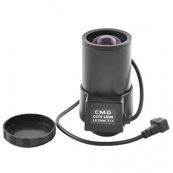 Варіофокальний об'єктив CCTV 1/3 PT02812 2.8mm-12mm F1.4 Automatic Iris