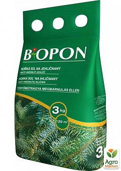 Минеральное Удобрение для хвойных растений от пожелтения ТМ "BIOPON" 3кг2