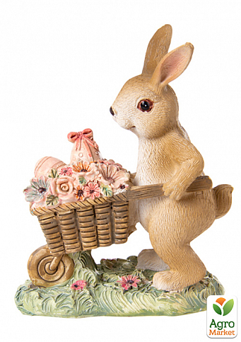Фігурка Декоративна "Кролик З Квітами" 11,5 см (192-219)