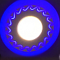 LED панель Lemanso  LM534 "Завитки" круг  3+3W синяя подсв. 350Lm 4500K 85-265V (331622)
