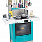 Інтерактивна кухня "Майстер-шеф" з ефектом. кипіння, зі звуковим та світловим ефектами, з аксесуарами, блакитна ,3+ Smoby Toys