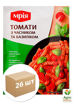 Приправа Томаты с чесноком и базиликом ТМ "Мрия" 20 г упаковка 26 шт2