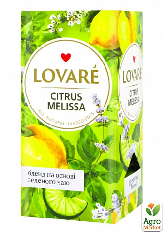 Чай "Citrus Melissa" ТМ "Lovare" 24 пак. по 1,5г