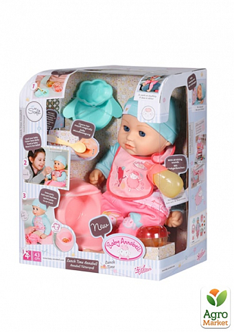 Інтерактивна лялька Baby Annabell - ЛАНЧ КРИХІТКИ АННАБЕЛЬ (43 cm, с аксессуарами, озвучена) - фото 5