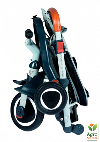 Детский металлический велосипед "Робин" состоящий, 3 в 1, серый, 6 мес. Smoby Toys - фото 2