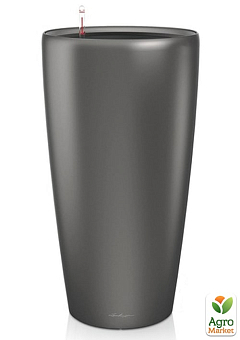 Розумний вазон з автополивом Lechuzа Rondo Premium 32, антрацит (15783)2