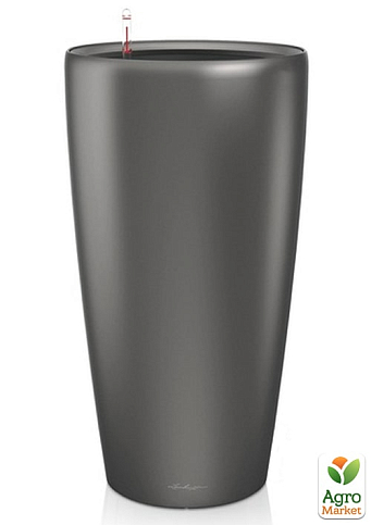 Умный вазон с автополивом Lechuzа Rondo Premium 32, антрацит (15783)