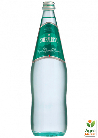 Вода питна, мінеральна, природна, їдальня Smeraldina негазована 1 л (скло) упаковка 12шт - фото 2