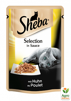 Корм для котів Selection in Sauce (з куркою у соусі) ТМ "Sheba" 85г1