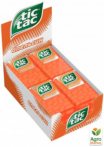 Драже со вкусом оранж Tiс-Tac 16г упаковка 12шт - фото 3
