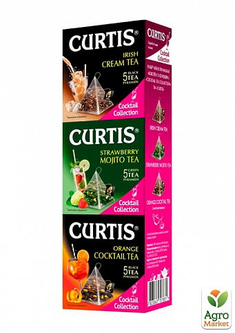 Чай Irish Cream (Cocktail Tea Collection) пачка ТМ "Curtis" 15 пірамідок