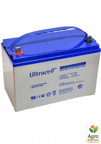 Акумулятор гелевий Ultracell UCG100-12 GEL 12V 100Ah для ДБЖ - фото 2