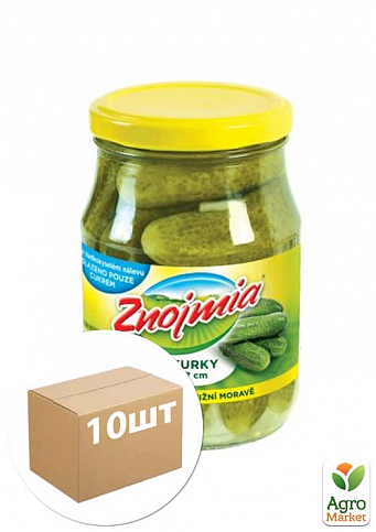 Консервовані огірки з перцем ТМ "Znojmia" 330г упаковка 10шт