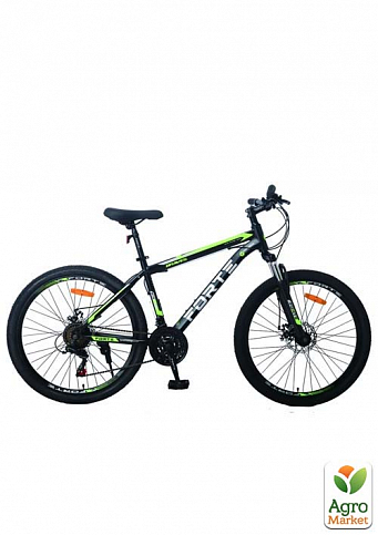 Велосипед FORTE BRAVES розмір рами 17" розмір коліс 26" чорно-зелений (117825)