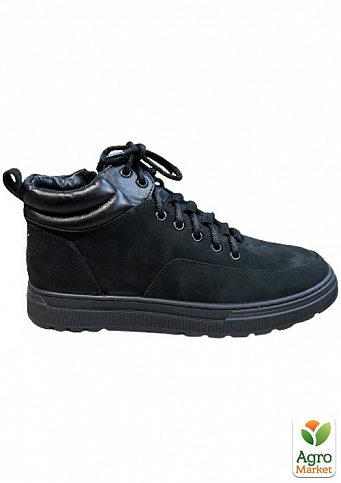 Чоловічі зимові замшеві черевики Faber DSO160511\1 45 30см Чорні