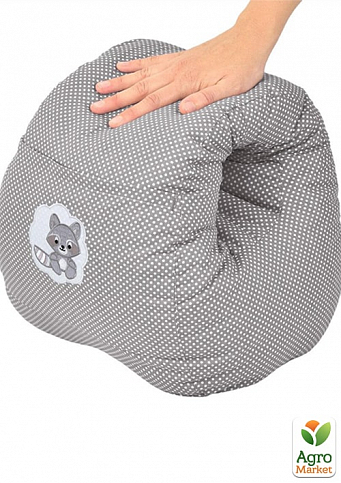 Подушка для кормления Mini ТМ PAPAELLA 30х28х30 см горошек серый 8-31999*001 - фото 3