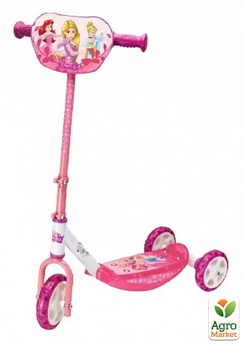 Дитячий самокат "Дісней Принцеси" з металевою рамою, триколісний, 55х32х70 см, 3+ Smoby Toys