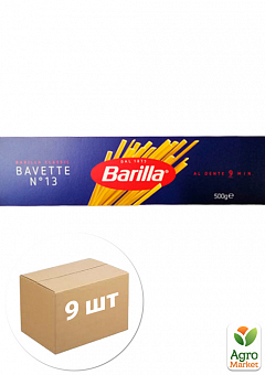 Макарони ТМ "Barilla" №13 Bavette вермішель 500г упаковка 9 шт1